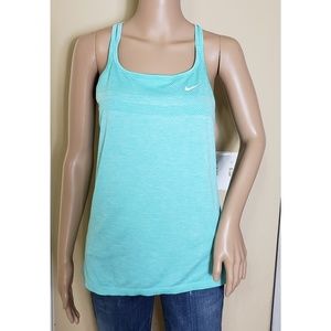 Women's NIKE DRI-FIT Blue Tank Top Running